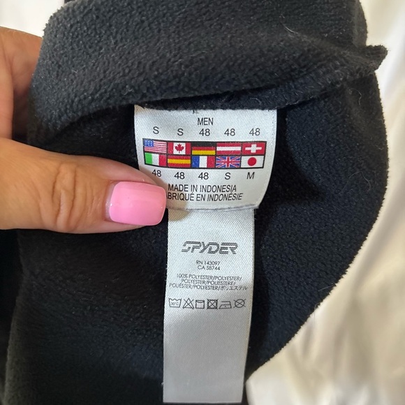 Spyder Men's Black Softshell Jacket Size Small - Picture 9 of 9